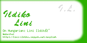 ildiko lini business card